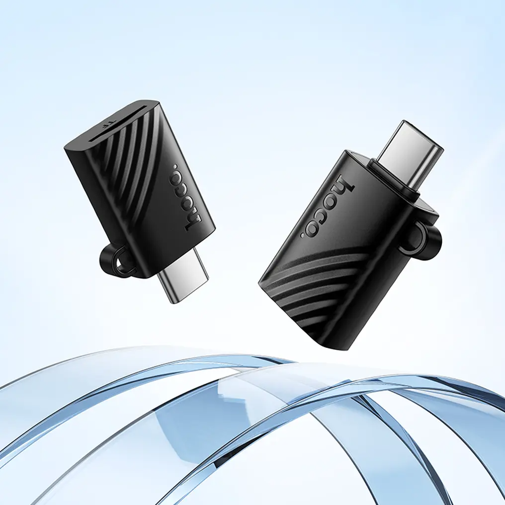 Čitač kartica USB-C HOCO HB53, microSD, Crna