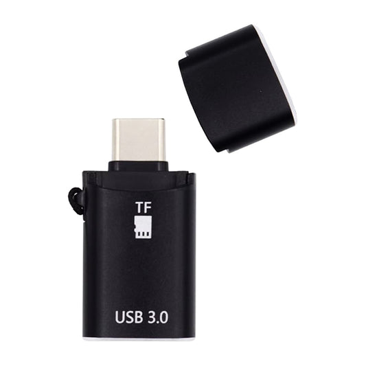 Čitač kartica USB-C Techsuit AluVoltX, USB-A (OTG) - microSD, Crni