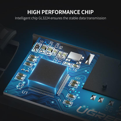 Čitač kartica USB-C UGREEN CM184, SD - microSD, Sivi