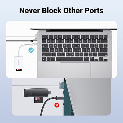 Čitač kartica USB-C UGREEN CM265, SD - microSD, Bela