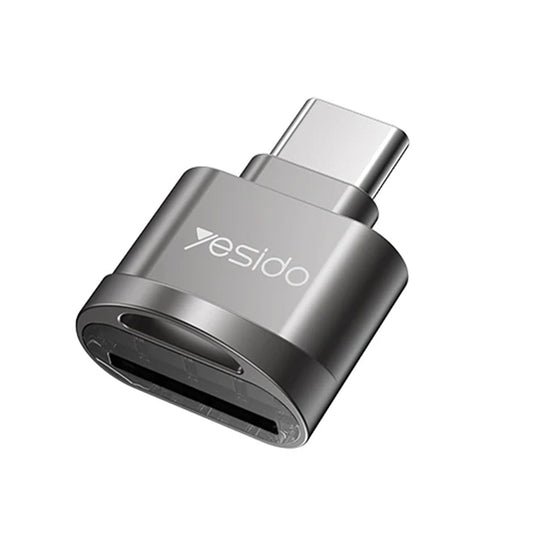Čitač kartica USB-C Yesido GS19, USB-A (OTG) - microSD, Sivi