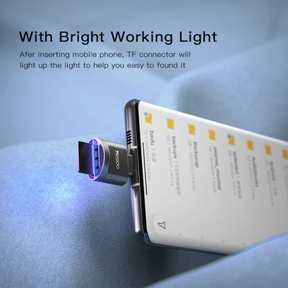 Čitač kartica USB-C Yesido GS19, USB-A (OTG) - microSD, Sivi