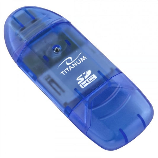 USB čitač kartica Esperanza Titanum TA101B, SD, Plava