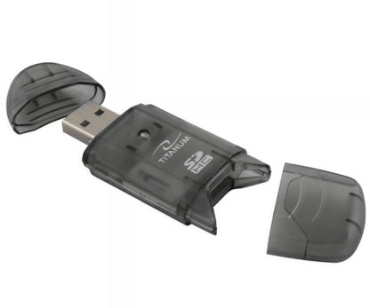 USB čitač kartica Esperanza Titanum TA101K, SD, Crna