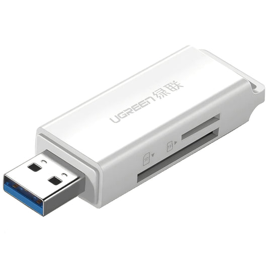 Čitač kartica USB 3.0 UGREEN CM104, SD - microSD, Beli