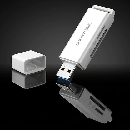 Čitač kartica USB 3.0 UGREEN CM104, SD - microSD, Beli