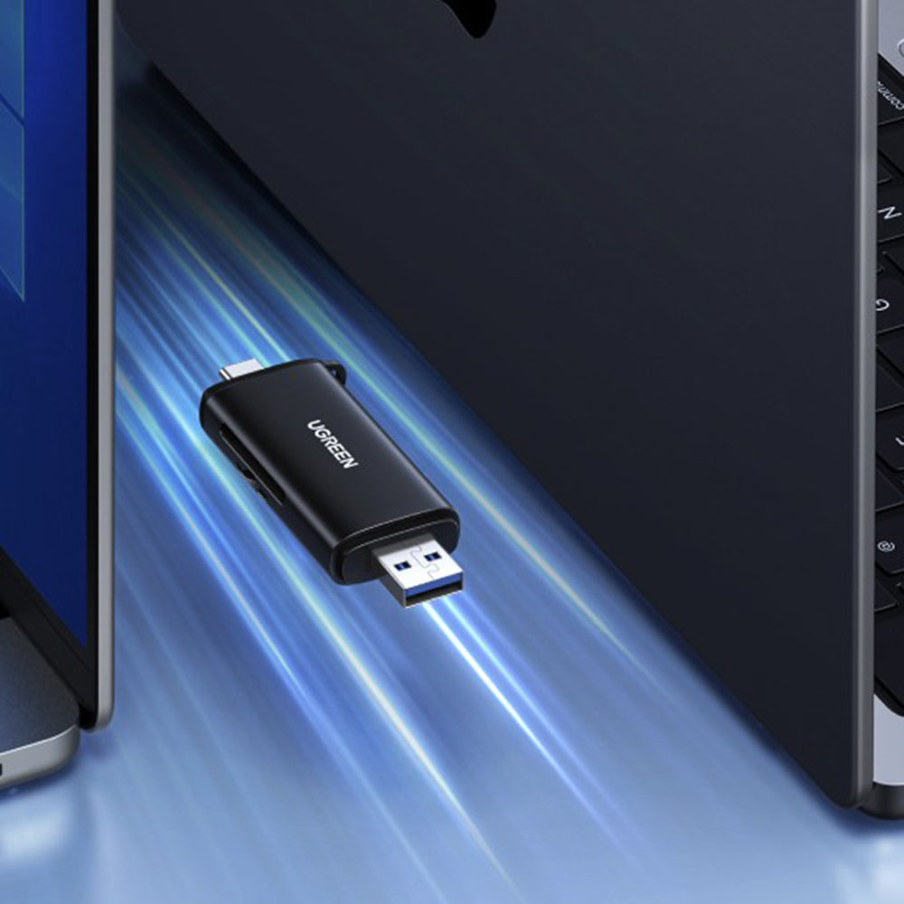 Čitač kartica USB / USB-C UGREEN CM803 (65024), SD - microSD, Crna