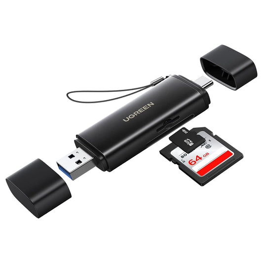Čitač kartica USB / USB-C UGREEN CM803 (65024), SD - microSD, Crna