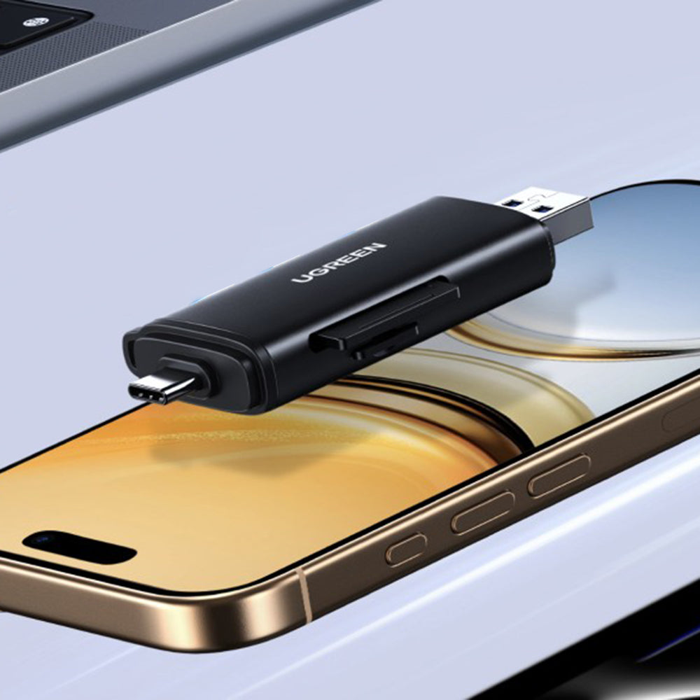 Čitač kartica USB / USB-C UGREEN CM803 (65024), SD - microSD, Crna
