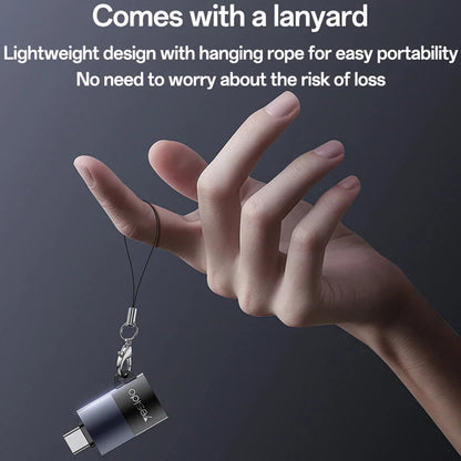 Čitač kartica USB Yesido GS37, microSD, Crni