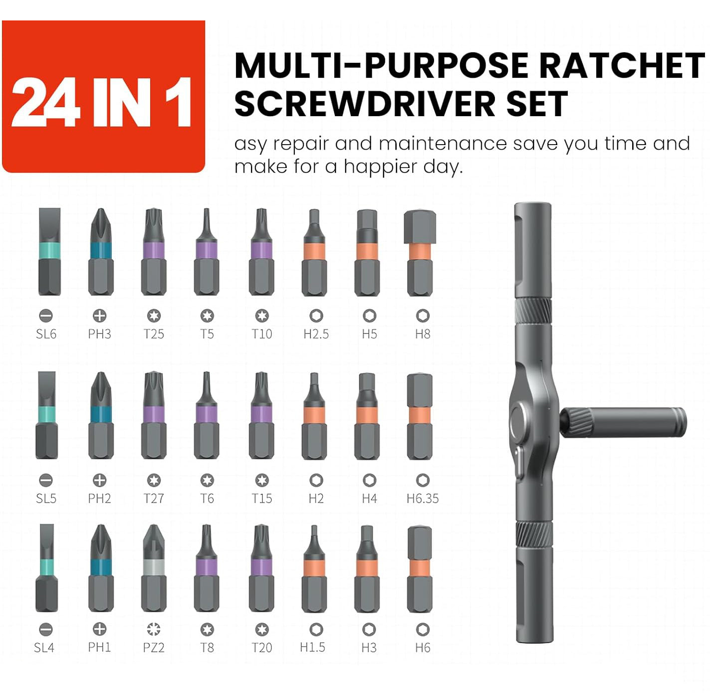 ATuMan RS1 ratchet, 24in1 