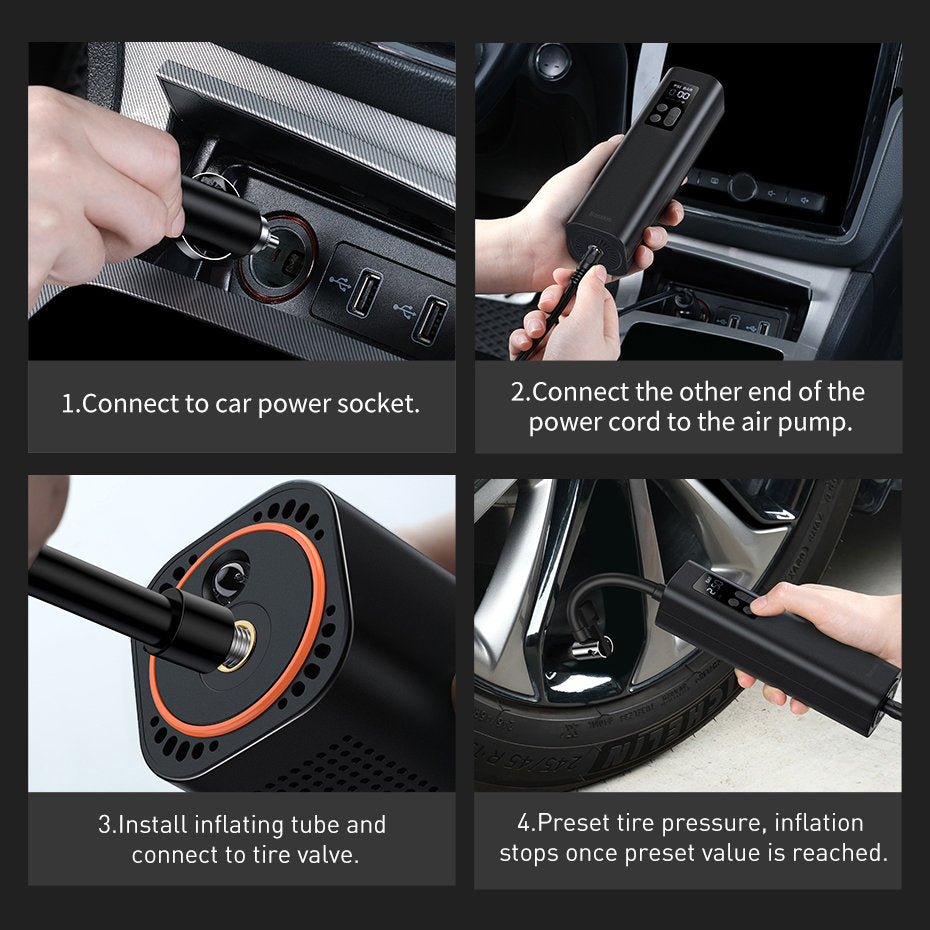 Auto kompresor Baseus Air Pump, Ponovo upakovan CRCQ000001