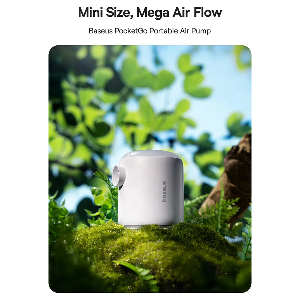 Pumpa Baseus PocketGo za naduvavanje dušeka, Bela C11157700221-00