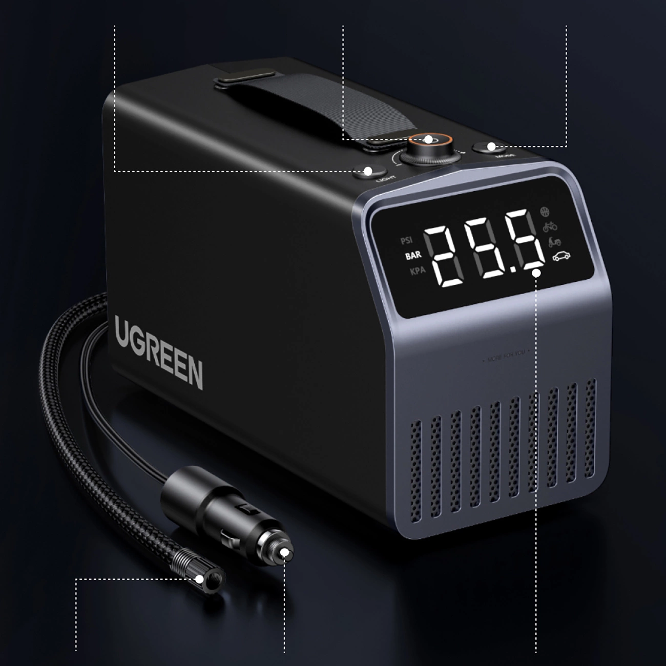 Auto kompresor UGREEN Digital Display