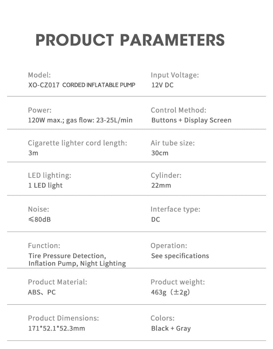 Auto kompresor XO Design CZ017