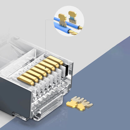 Konektor Mreže UGREEN NW111, RJ45, Cat6, Set 50 komada