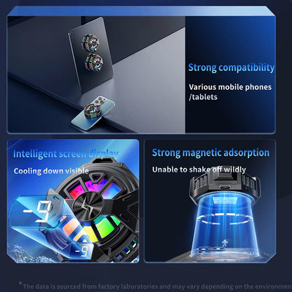 Cooler za gejming telefon Techsuit P60, Crni