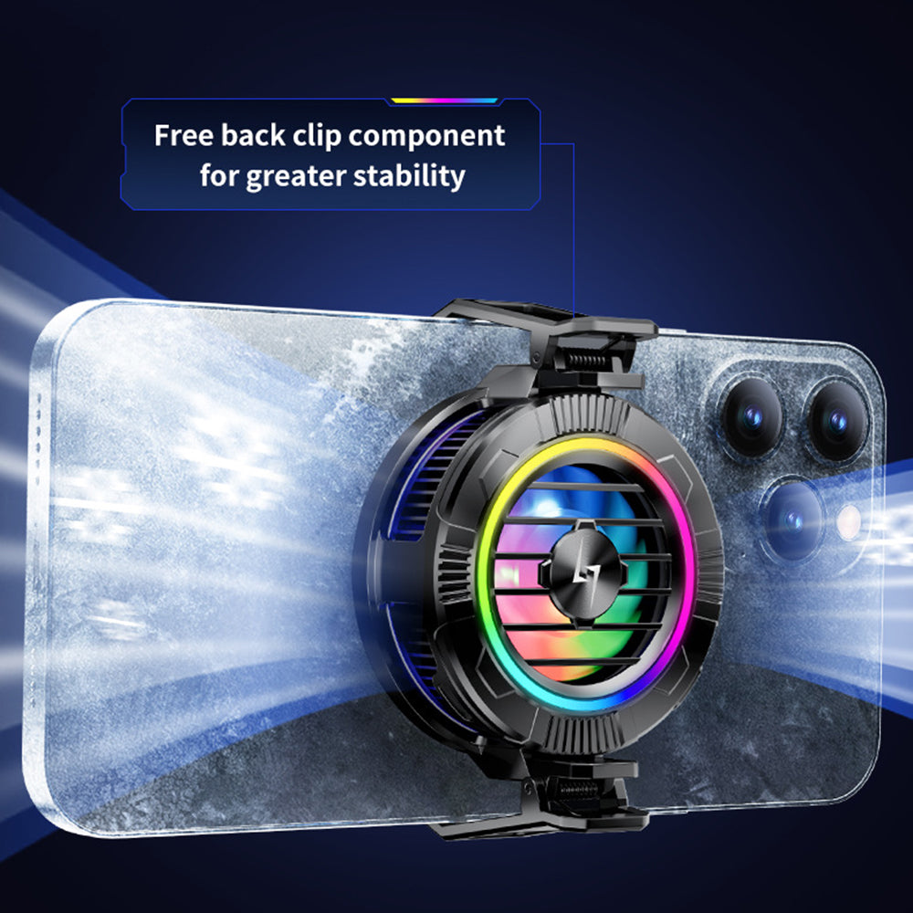 Cooler za gejming telefon Techsuit P66, Crni
