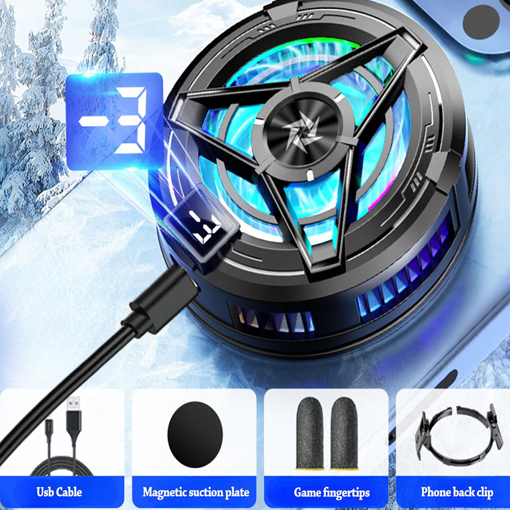 Cooler za gejming telefon Techsuit SL17, Crni