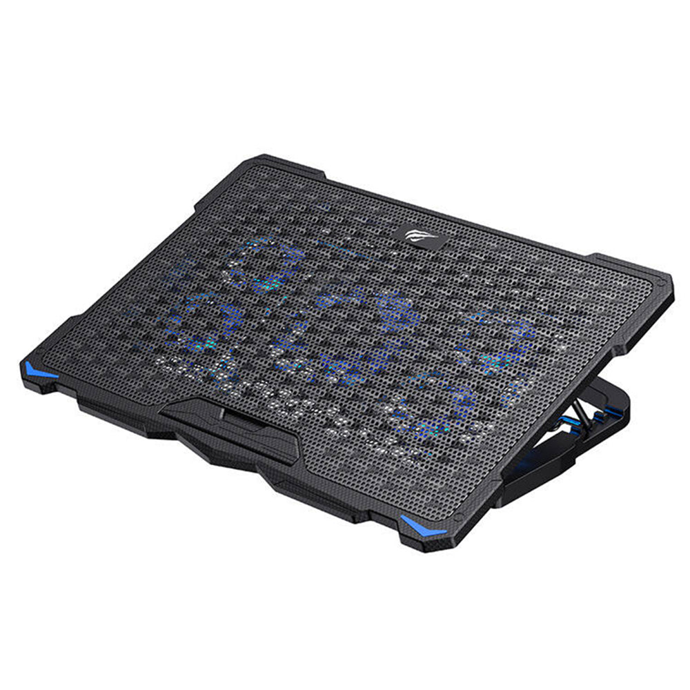 Cooler HAVIT F2076, za laptop max. 17 inča, Crni, Ponovo zapečaćen