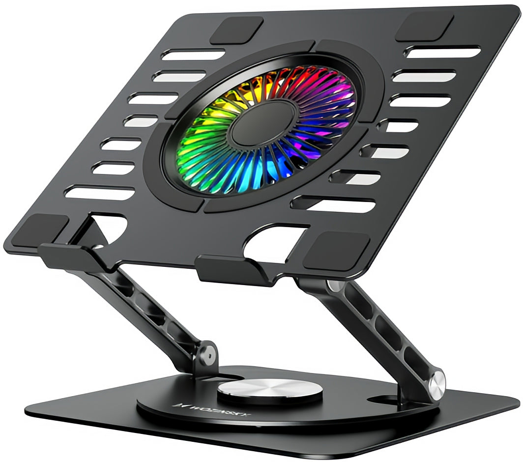 Hladnjak WZK CoolBase za laptop 10–16 inča, RGB, crni