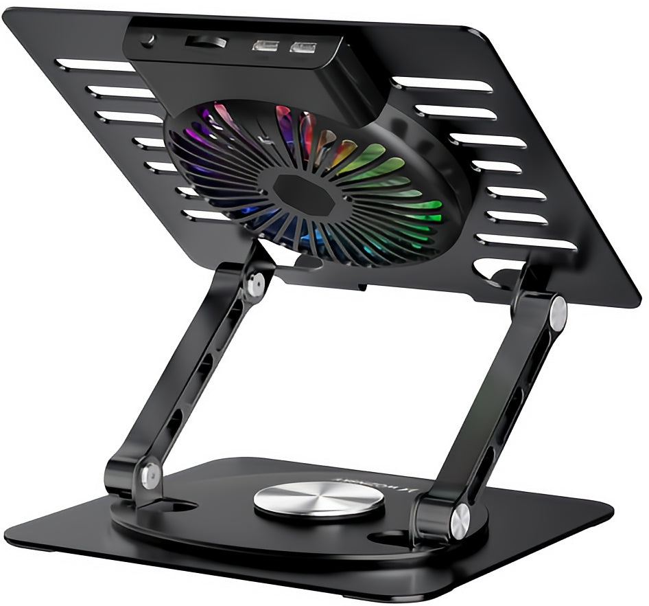 Hladnjak WZK CoolBase za laptop 10–16 inča, RGB, crni