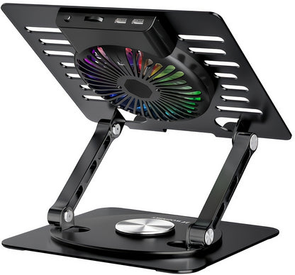 Hladnjak WZK CoolBase za laptop 10–16 inča, RGB, crni