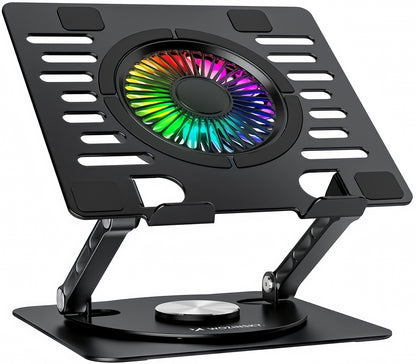 Hladnjak WZK CoolBase za laptop 10–16 inča, RGB, crni