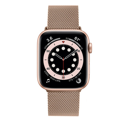 Kaiš Fixed Mesh za Apple Watch 42mm / 41mm / 40mm / 38mm serije, Roze Zlato