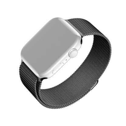 Kaiš Fixed Mesh za Apple Watch 49mm / 46mm / 45mm / 44mm / 42mm serije, Crni