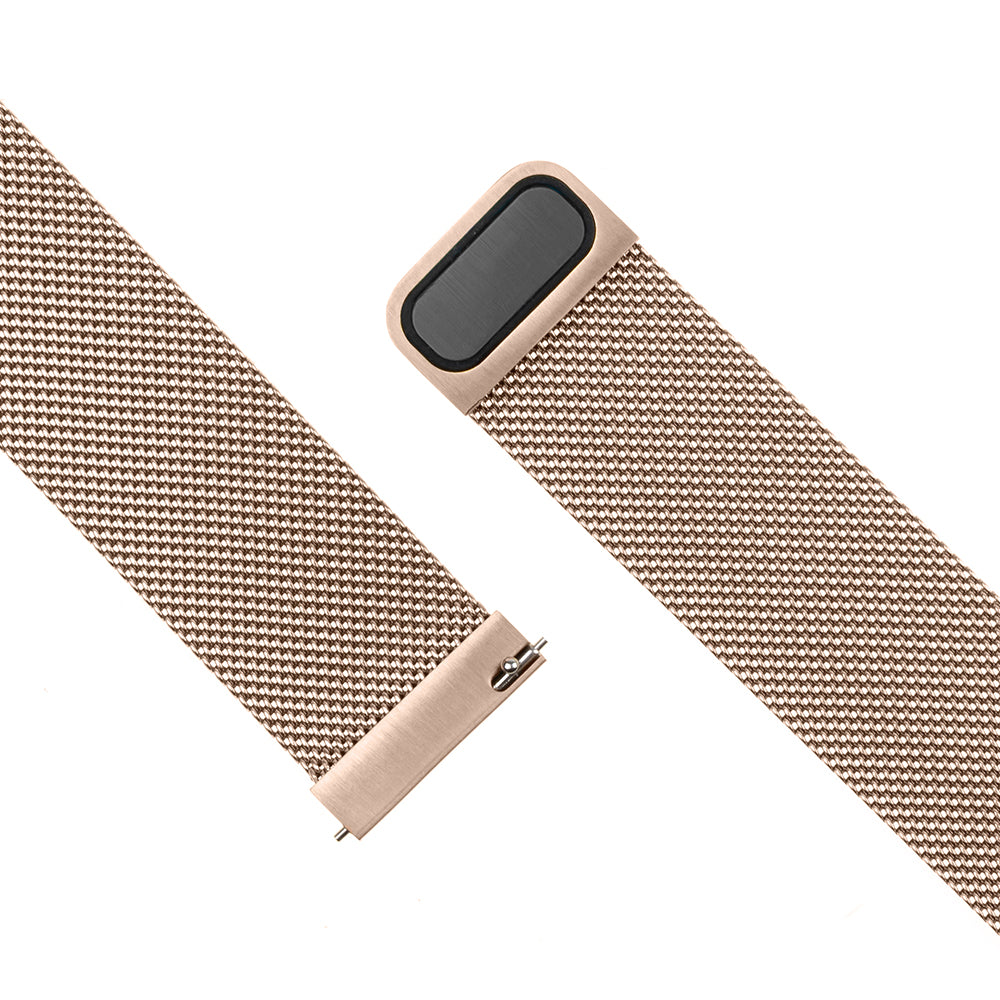 Fixed Mesh kaiš za Huawei Watch / Garmin Watch Series, 18mm, Roze Zlatna