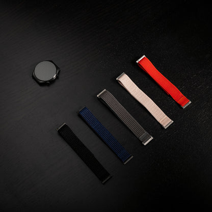 Curea Fixed Nylon Sporty za Samsung Galaxy Watch / Huawei Watch Series, 20mm, Tamno Plava