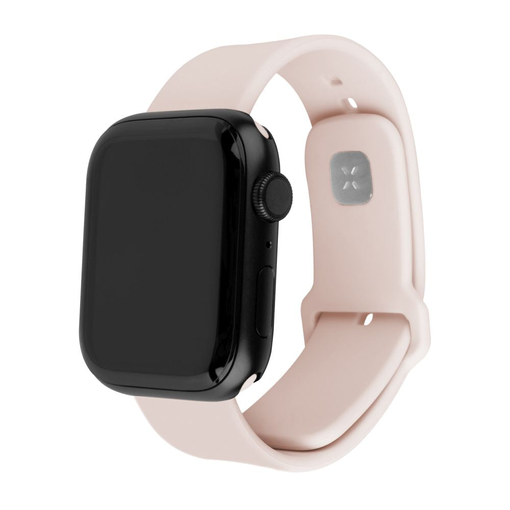 Curea Fixed Silicone Sporty za Apple Watch 42mm / 41mm / 40mm / 38mm Series, Roze