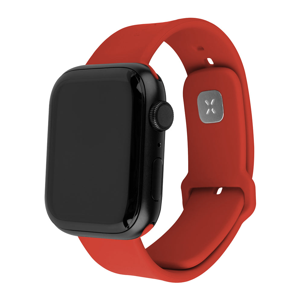 Kaiš Fixed Silicone Sporty za Apple Watch 49mm / 46mm / 45mm / 44mm / 42mm serije, Crvena
