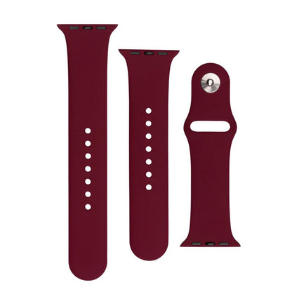 Curea Fixed Silicone Sporty za Apple Watch 49mm / 46mm / 45mm / 44mm / 42mm Series, Višnja