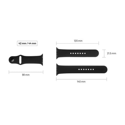 Curea Fixed Silicone Sporty za Apple Watch 49mm / 46mm / 45mm / 44mm / 42mm Series, Višnja