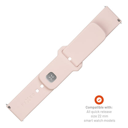 Curea Fixed Silicone Sporty za Huawei Watch / Xiaomi Watch Series, 22mm, Roze