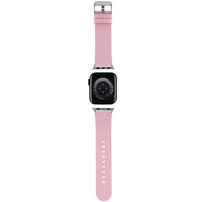 Kaiš Hello Kitty Leather Kitty Head za Apple Watch 42mm / 41mm / 40mm / 38mm seriju, Roze