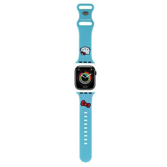 Kaiš Hello Kitty Silicone Kitty Head za Apple Watch 42mm / 41mm / 40mm / 38mm seriju, Plava.