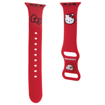 Kaiš Hello Kitty Silicone Kitty Head za Apple Watch 42mm / 41mm / 40mm / 38mm seriju, Crvena