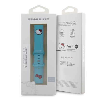 Kaiš Hello Kitty Silicone Kitty Head za Samsung Galaxy Watch / Huawei Watch 46mm / 45mm / 41mm serije, Plava.