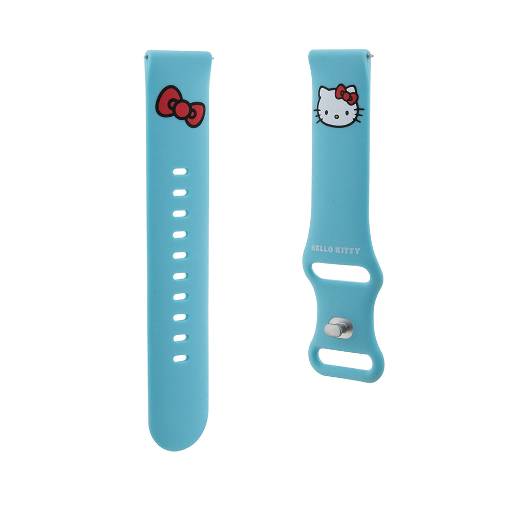 Kaiš Hello Kitty Silicone Kitty Head za Samsung Galaxy Watch / Huawei Watch Series, Plava