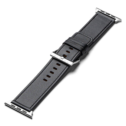 Kaiš Ringke Leather One za Apple Watch 49mm / 46mm / 45mm / 44mm / 42mm seriju, Crni