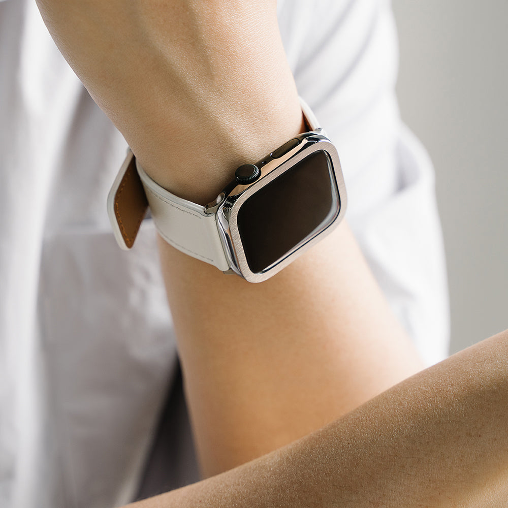 Kaiš Ringke Leather One za Apple Watch 49mm / 46mm / 45mm / 44mm / 42mm seriju, Crni