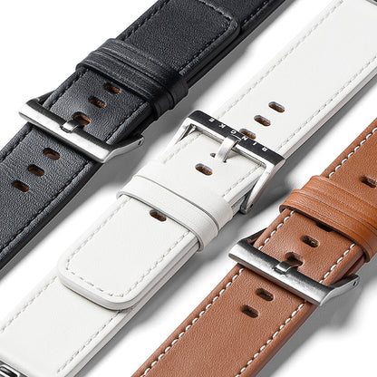 Kaiš Ringke Leather One za Apple Watch 49mm / 46mm / 45mm / 44mm / 42mm seriju, Crni