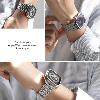 Kaiš Ringke Metal One Air za Apple Watch 49mm / 46mm / 45mm / 44mm seriju, Srebrni