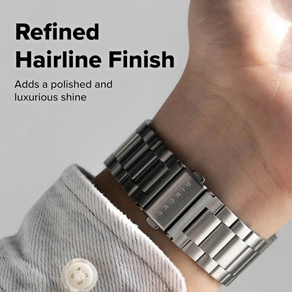 Kaiš Ringke Metal One Air za Apple Watch 49mm / 46mm / 45mm / 44mm seriju, Srebrni