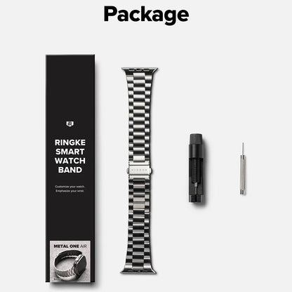 Kaiš Ringke Metal One Air za Apple Watch 49mm / 46mm / 45mm / 44mm seriju, Srebrni
