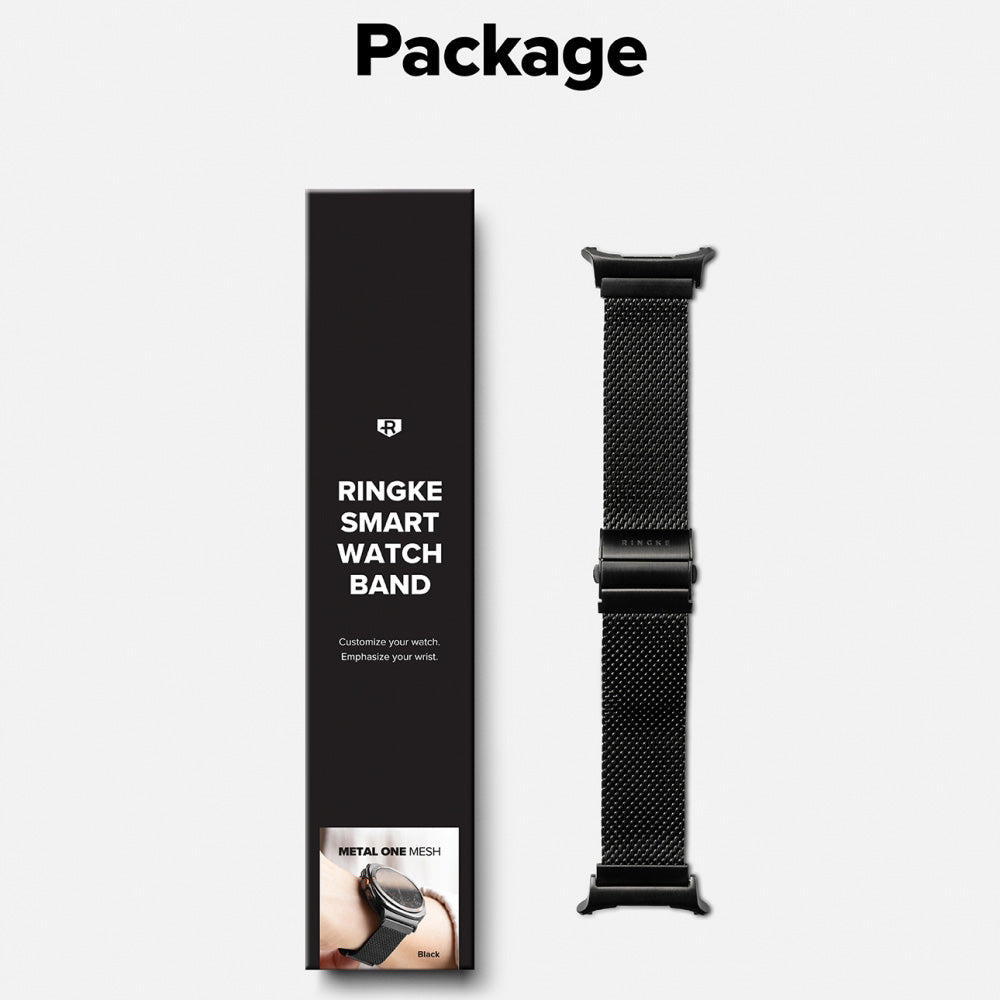 Ringke Metal One Mesh narukvica za Samsung Galaxy Watch Ultra2, crna