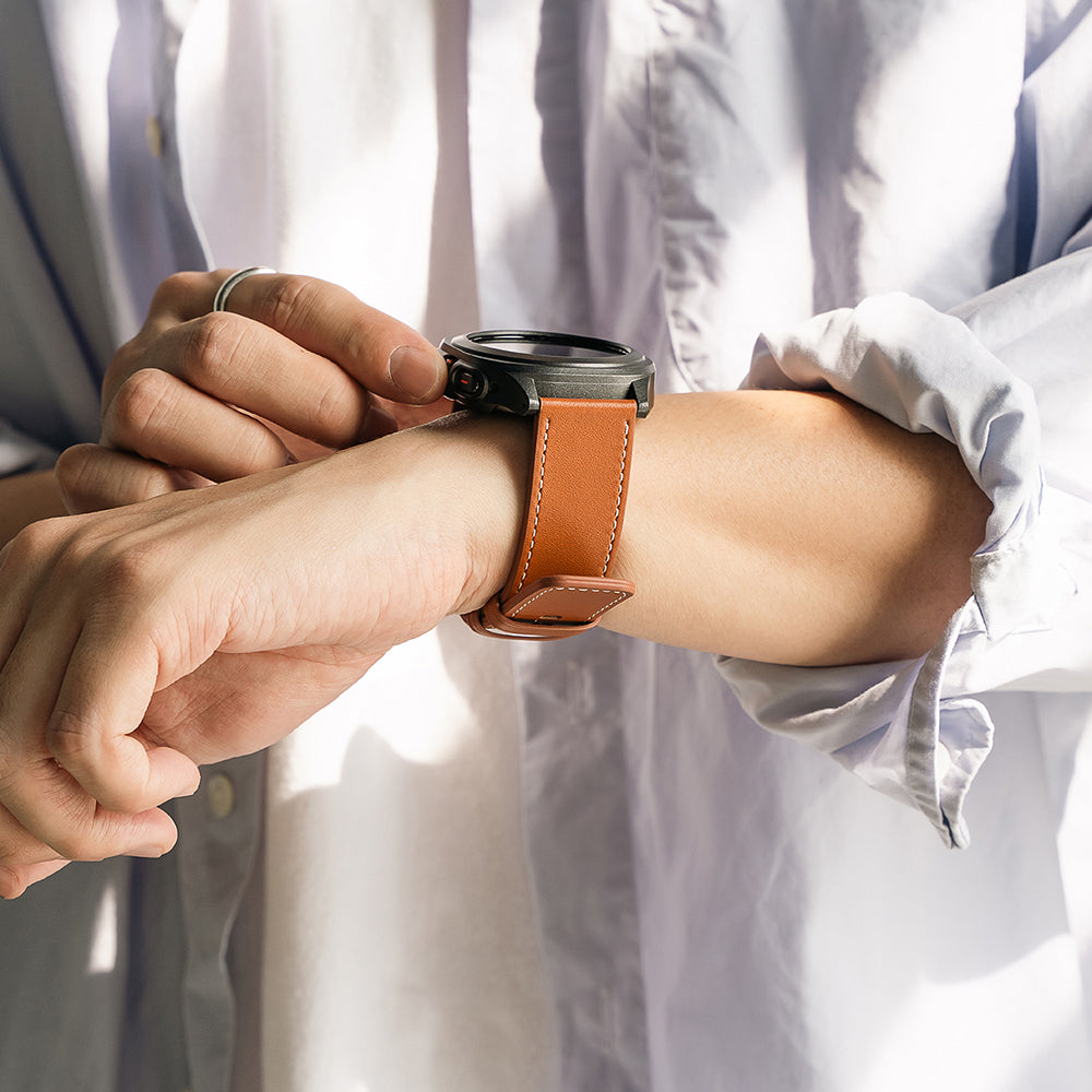 Kaiš Ringke One Basic Bold za Fossil Watch / Mobvoi Watch / Suunto Watch serije, 24mm, Braon